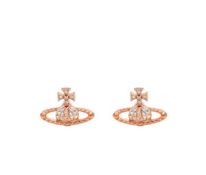 Buy Vivienne Westwood Crystal Mayfair Bas Relief Earrings Pink Gold at Sasom – Authentic and Ready to Ship