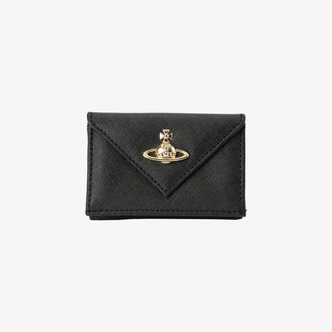 Vivienne Westwood Vivienne Westwood Emma Envelope Bill Fold with Pocket Black