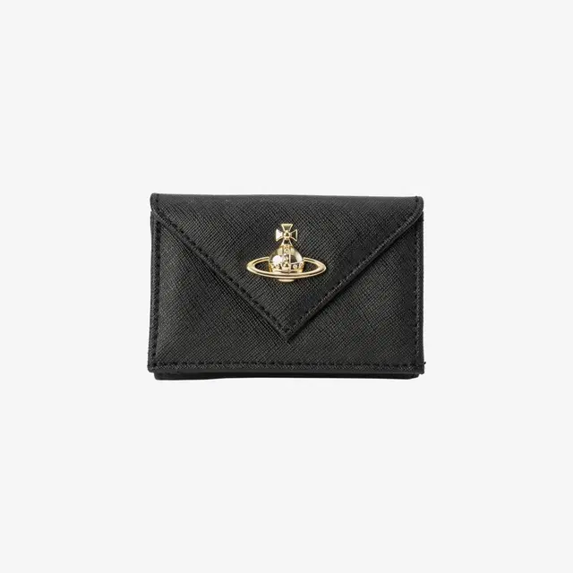 Vivienne Westwood Vivienne Westwood Emma Envelope Bill Fold with Pocket Black - view 2