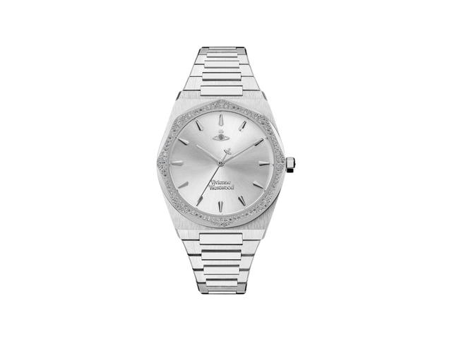 Vivienne Westwood Vivienne Westwood Exclusive Limehouse In Stainless Steel With Crystal Quartz - view 1