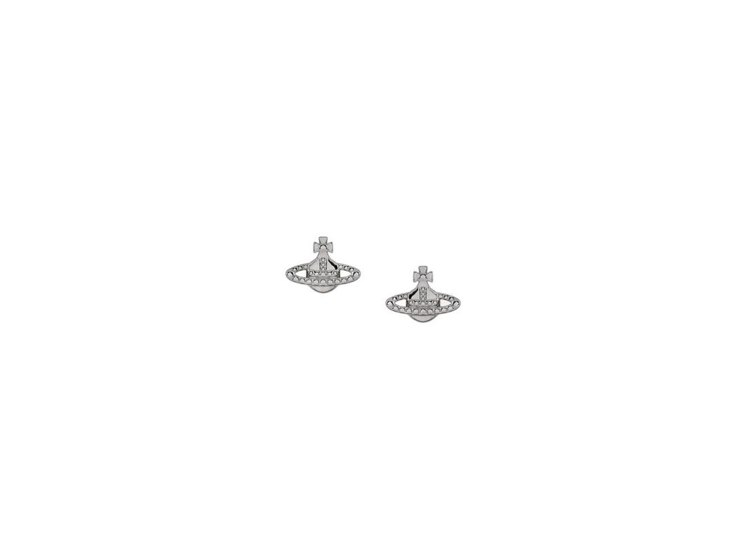 Vivienne Westwood Vivienne Westwood Farah Earrings In Brass Rhodium