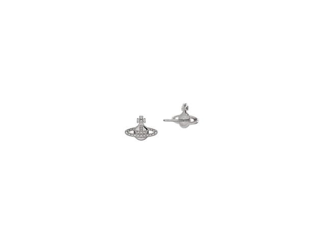 Vivienne Westwood Vivienne Westwood Farah Earrings In Brass Rhodium - view 2