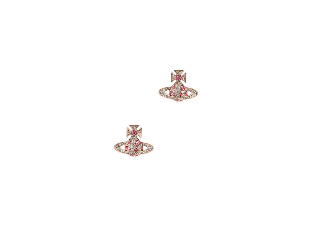 Vivienne Westwood Vivienne Westwood Francette Bas Relief Earrings In Brass Rose Gold