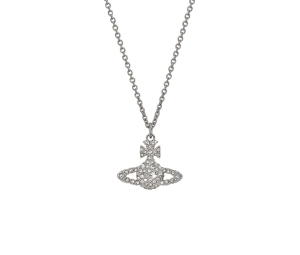 Buy Vivienne Westwood Grace Bas Relief Pendant In White Crystal Two-Dimensional Orb With Silver-Tone Plating at Sasom – Authentic and Ready to Ship