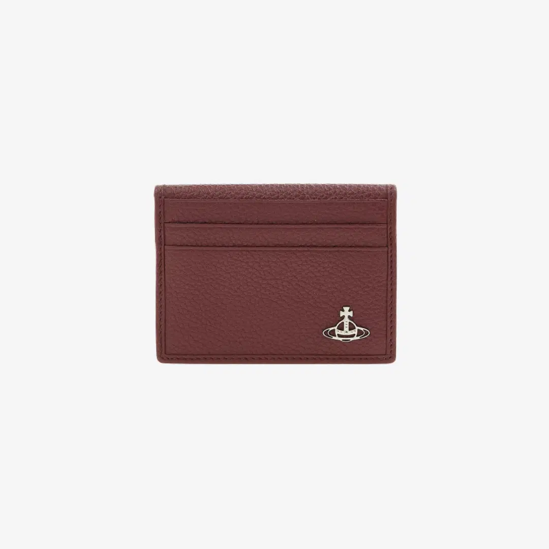 Vivienne Westwood Vivienne Westwood Grain Leather Card Holder Burgundy