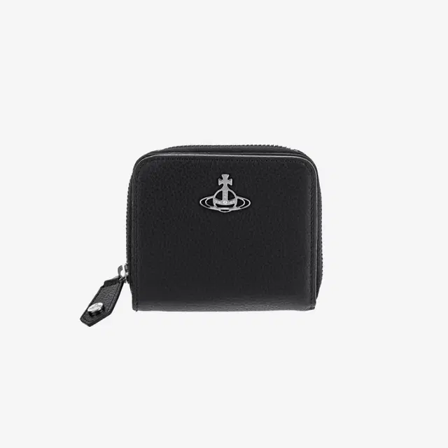 Vivienne Westwood Vivienne Westwood Grain Leather Medium Zip Wallet Black - view 1
