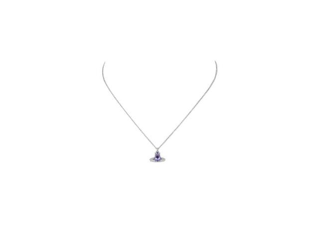 Vivienne Westwood Vivienne Westwood Ismene Pendant Platinum-Lavender-White Cz - view 1
