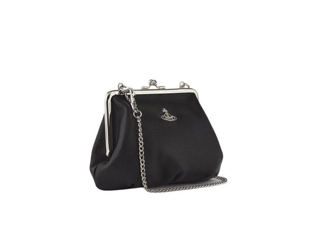 Vivienne Westwood Vivienne Westwood Johanna Frame Purse In Grained Vegan Leather Black - view 2