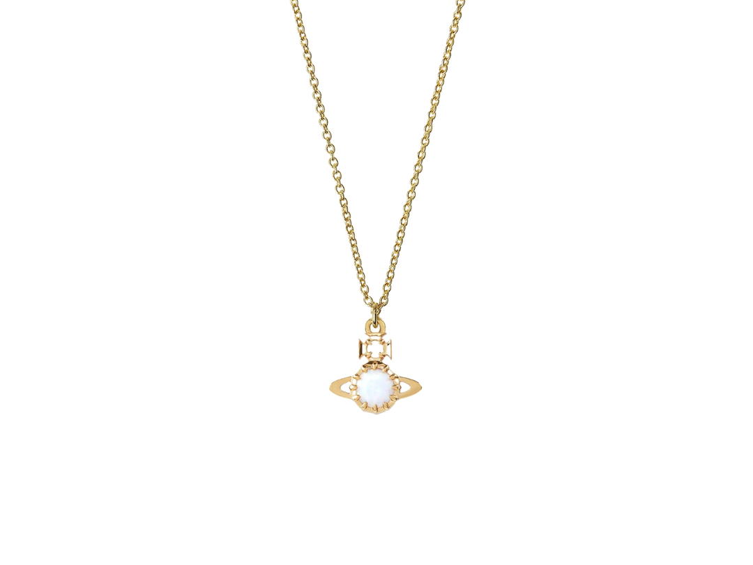 Vivienne Westwood Vivienne Westwood Latifah Pendant In Gold Hardware-Pearl