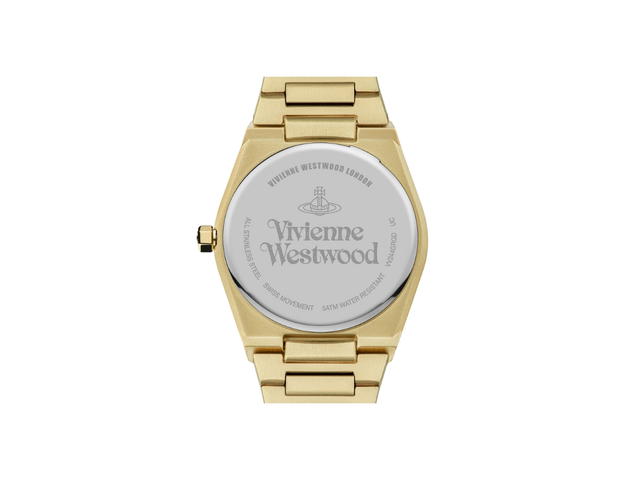 Vivienne Westwood Vivienne Westwood Limehouse 34 MM In Brushed finish With Gold-Tone Hardware Green-Gold - view 2