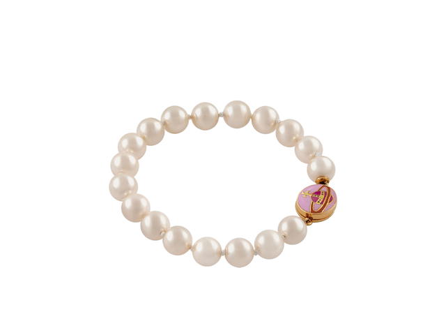 Vivienne Westwood Vivienne Westwood Loelia Bracelet In Gold-Tone Hardware Gold-Magenta-Creamrose - view 2