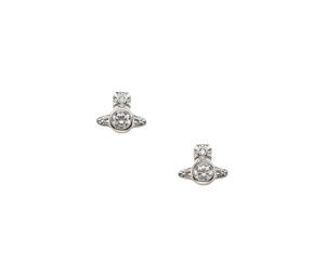 Buy Vivienne Westwood London Orb Earrings In White Crystal With Silver-tone Plating at Sasom – Authentic and Ready to Ship