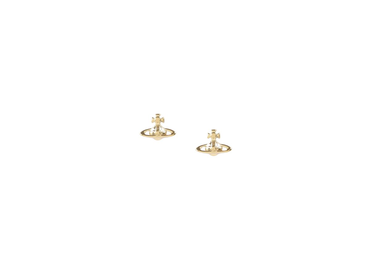 Vivienne Westwood Vivienne Westwood Lorelei Stud Earrings Gold-Tone In Brass