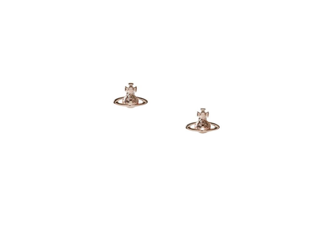 Vivienne Westwood Vivienne Westwood Lorelei Stud Earrings In Brass Pink Gold