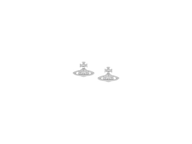 Vivienne Westwood Vivienne Westwood Lorelei Stud Earrings In Brass Silver - view 1