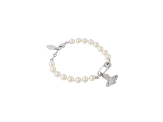 Vivienne Westwood Vivienne Westwood Lucrece Pearl Bracelet Silver-Tone In Brass - view 2