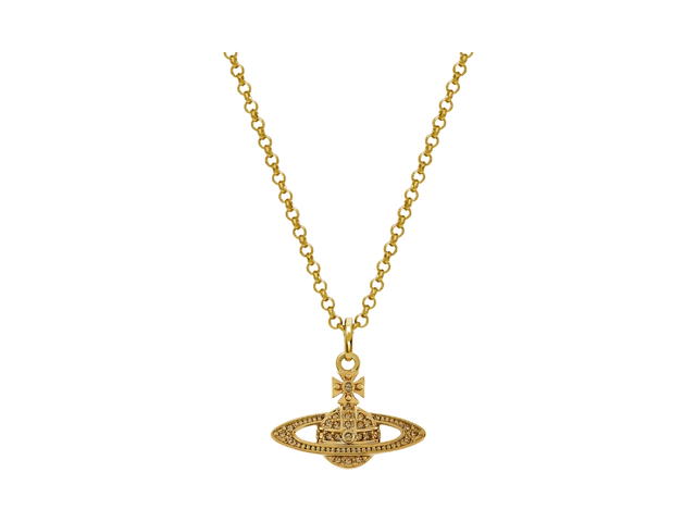 Vivienne Westwood Vivienne Westwood Man Mini Bas Relief Orb Pendant In Gold-tone Hardware - view 2