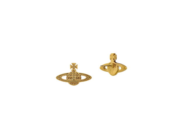 Vivienne Westwood Vivienne Westwood Mini Bas Relief Earrings Gold Light Colorado Tapaz - view 2