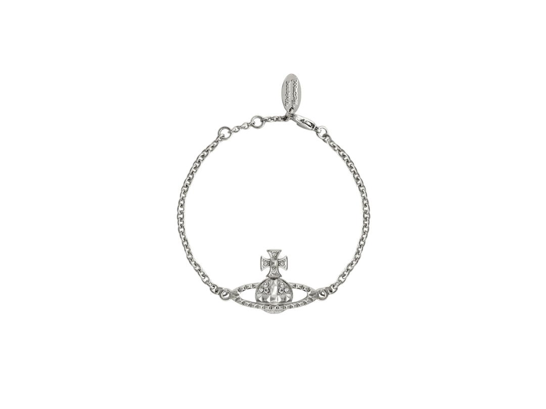 Vivienne Westwood Vivienne Westwood Mayfair Bas Relief Bracelet Rhodium Crystal