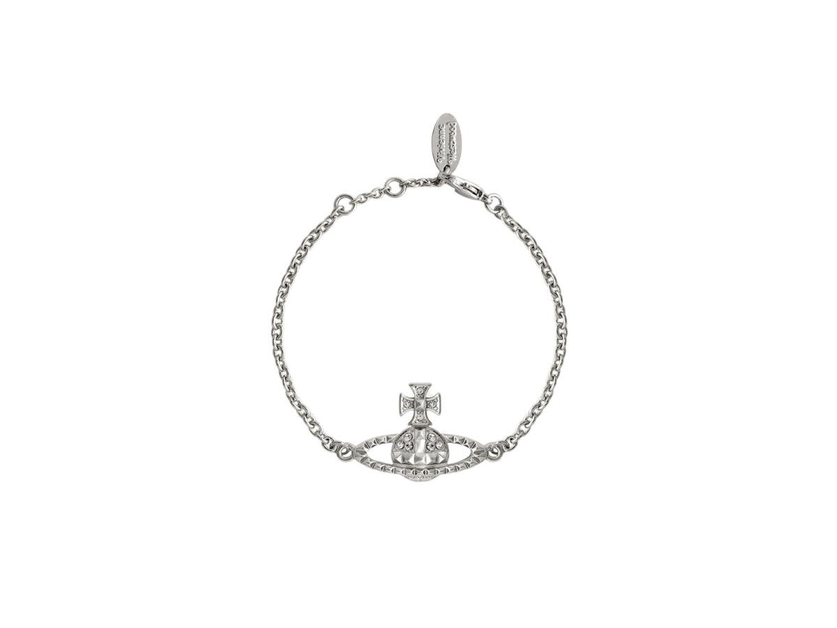 Vivienne Westwood Vivienne Westwood Mayfair Bas Relief Bracelet Rhodium Crystal