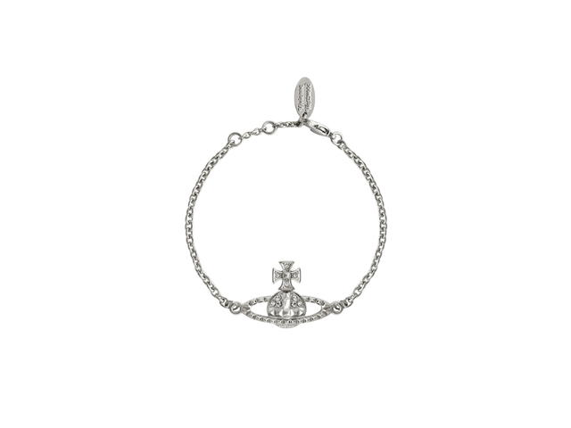 Vivienne Westwood Vivienne Westwood Mayfair Bas Relief Bracelet Rhodium Crystal - view 1