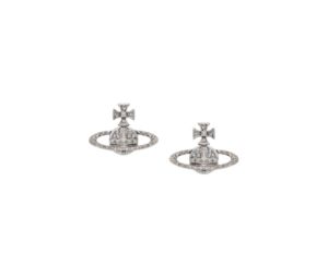 Buy Vivienne Westwood Mayfair Bas Relief Earrings Rhodium Crystal at Sasom – Authentic and Ready to Ship