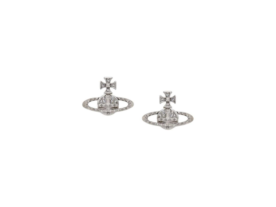 Vivienne Westwood Vivienne Westwood Mayfair Bas Relief Earrings Rhodium Crystal