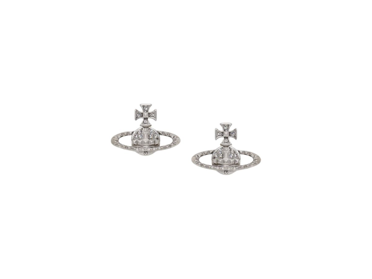 Vivienne Westwood Vivienne Westwood Mayfair Bas Relief Earrings Rhodium Crystal