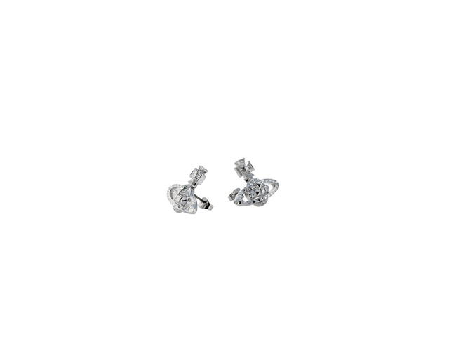 Vivienne Westwood Vivienne Westwood Mayfair Bas Relief Earrings Silver Tone In Brass - view 2