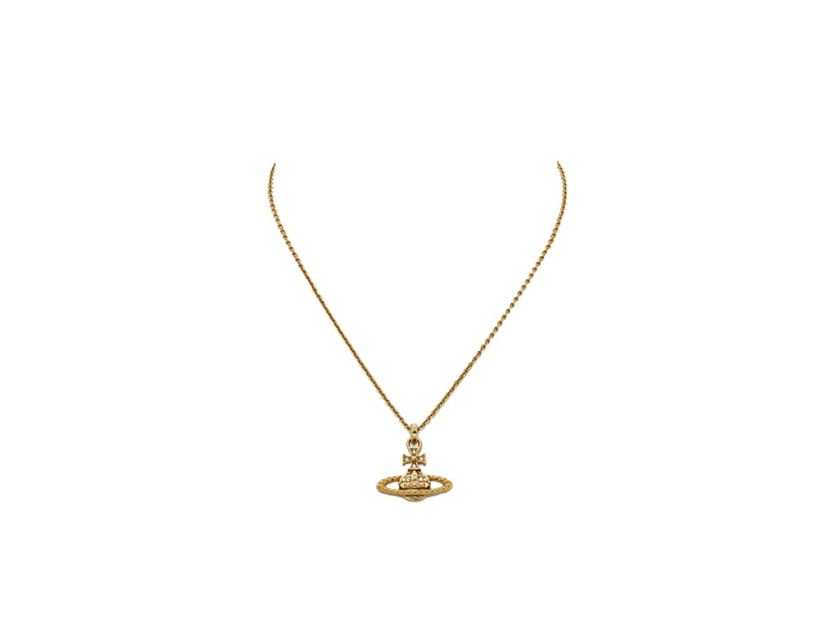 Vivienne Westwood Vivienne Westwood Mayfair Bas Relief Pendant Gold Crystal AB