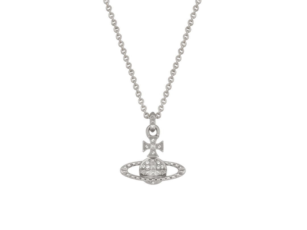 Vivienne Westwood Vivienne Westwood Mayfair Bas Relief Pendant Rhodium Crystal