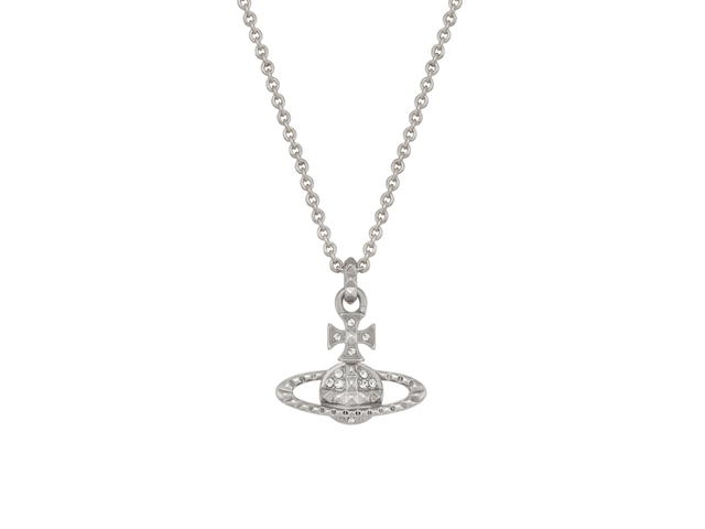Vivienne Westwood Vivienne Westwood Mayfair Bas Relief Pendant Rhodium Crystal - view 1