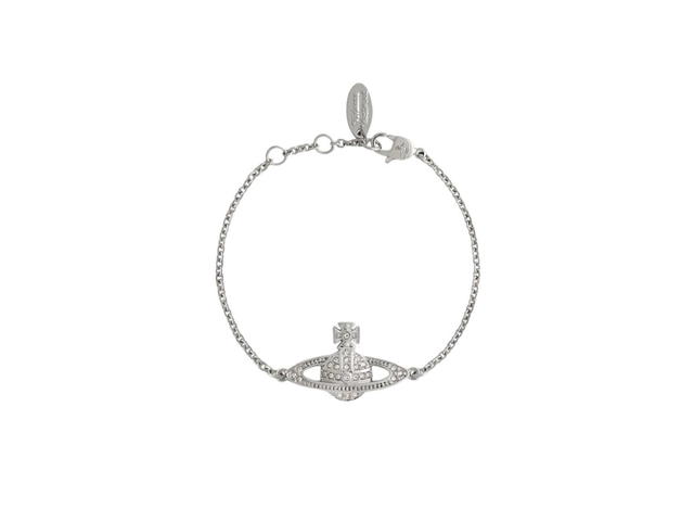 Vivienne Westwood Vivienne Westwood Mini Bas Relief Chain Bracelet In Orb-Shaped Peandant With Silver-Tone Hardware - view 2