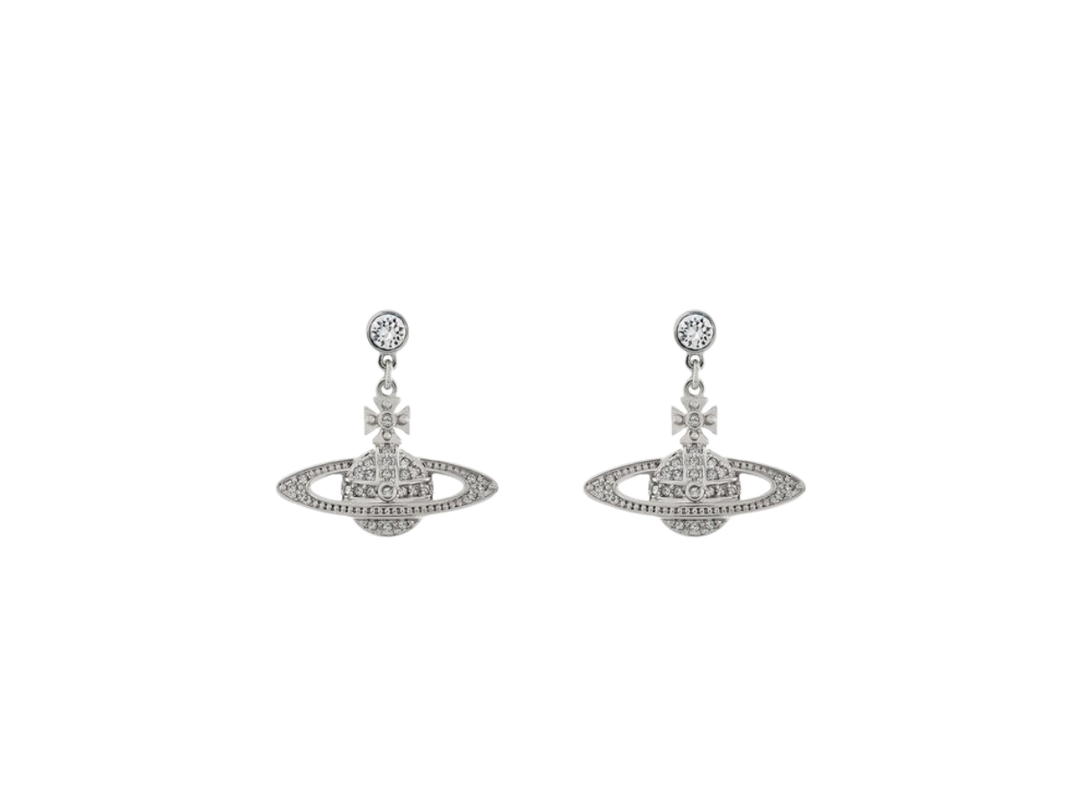 Vivienne Westwood Vivienne Westwood Mini Bas Relief Drop Earrings In Silver