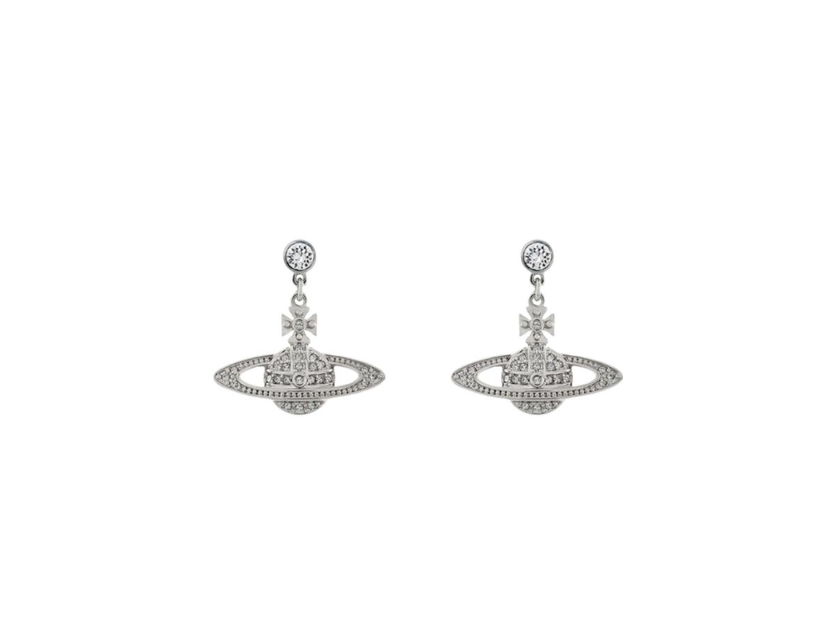 Vivienne Westwood Vivienne Westwood Mini Bas Relief Drop Earrings In Silver