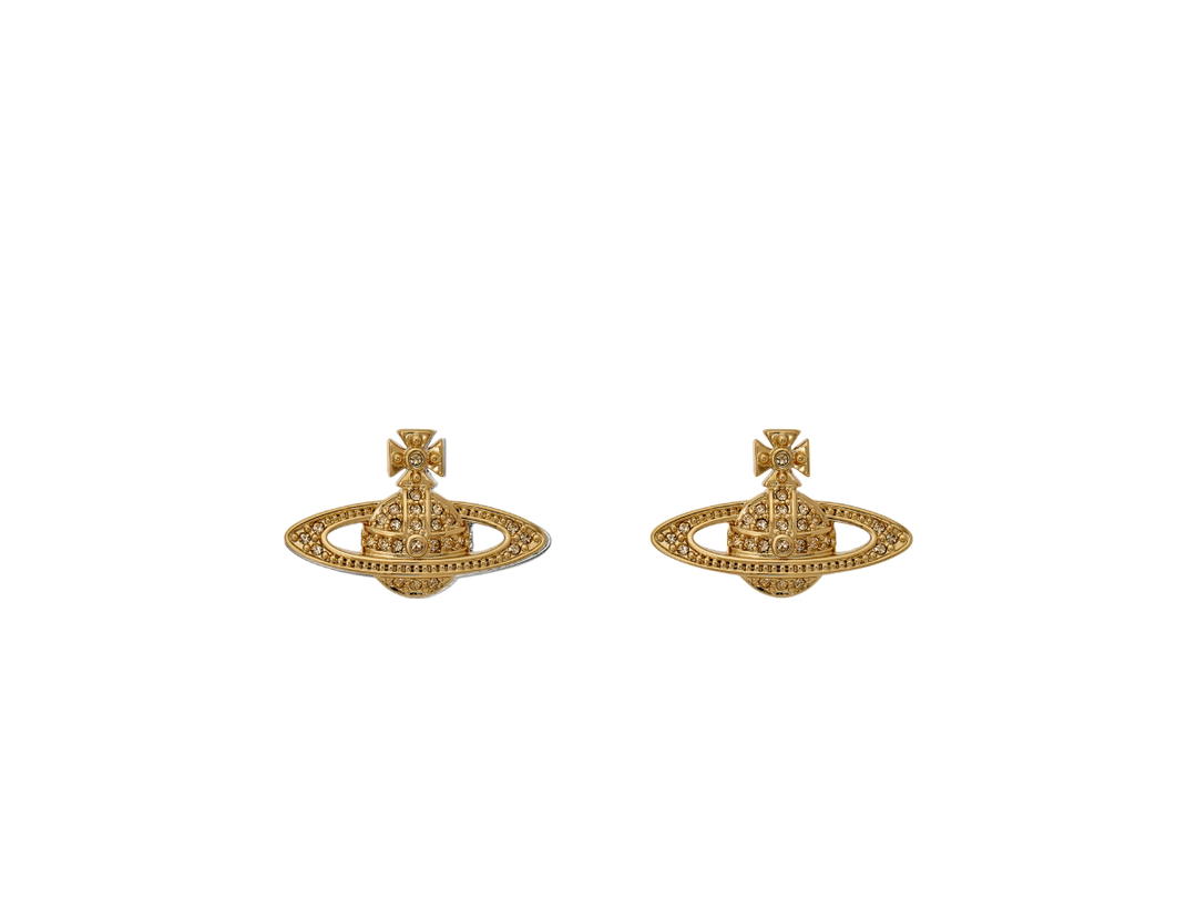 Vivienne Westwood Vivienne Westwood Mini Bas Relief Earrings Gold-Tone