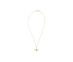 Buy Vivienne Westwood Mini Bas Relief Pendant Necklace In Brass Gold at Sasom – Authentic and Ready to Ship