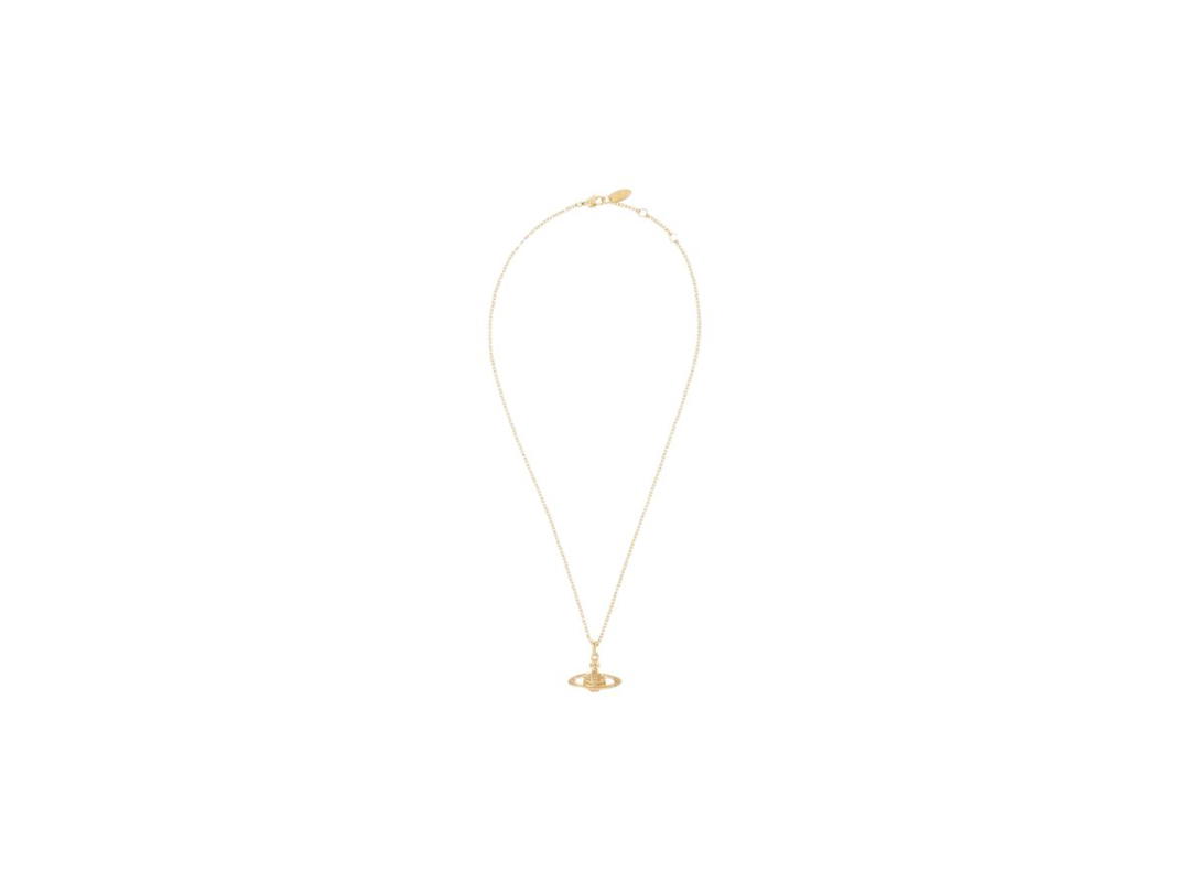 Vivienne Westwood Vivienne Westwood Mini Bas Relief Pendant Necklace In Brass Gold