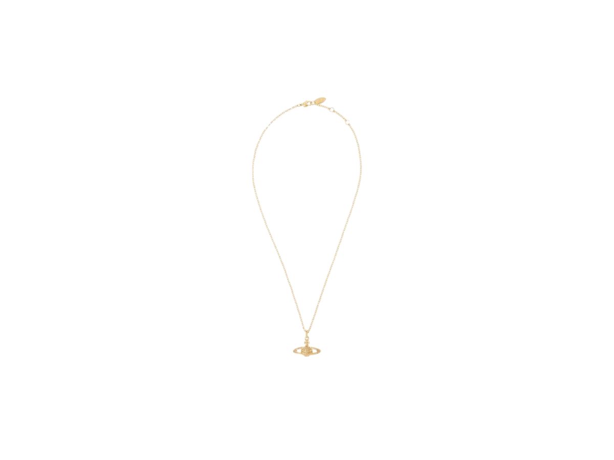 Vivienne Westwood Vivienne Westwood Mini Bas Relief Pendant Necklace In Brass Gold
