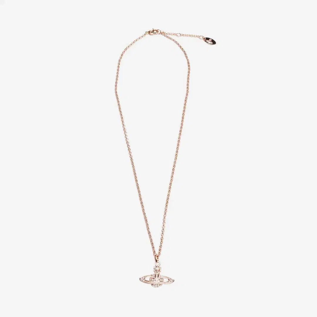 Vivienne Westwood Vivienne Westwood Mini Bas Relief Pendant Pink Gold
