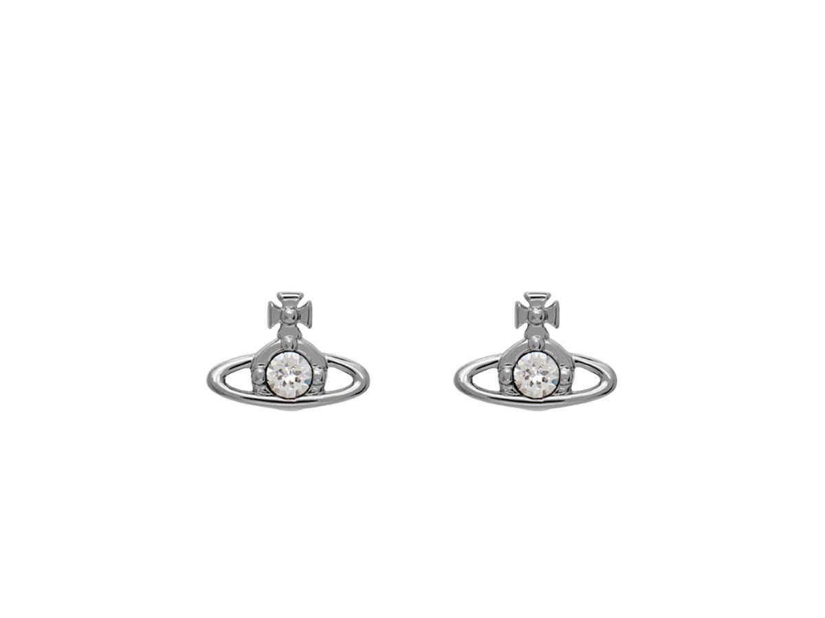 Vivienne Westwood Vivienne Westwood Nano Solitaire Earrings Silver