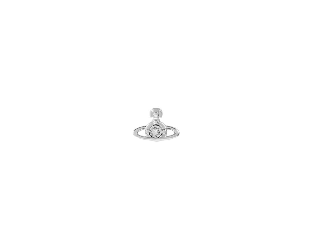 Vivienne Westwood Vivienne Westwood Nano Solitaire Single Stud Platinum Crystal