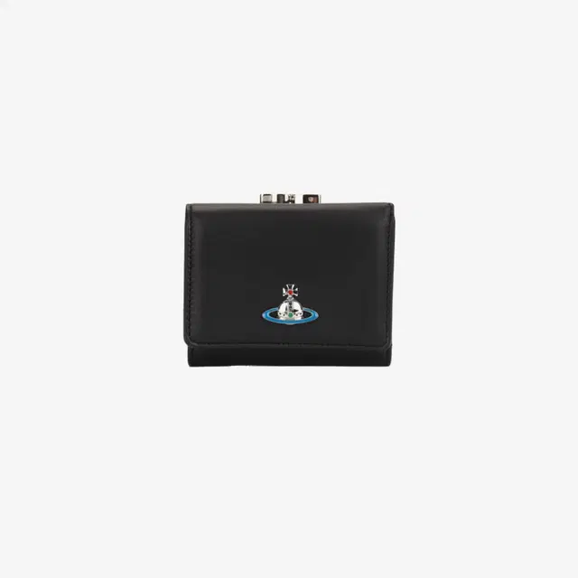 Vivienne Westwood Vivienne Westwood Nappa Leather Small Frame Wallet Black - view 2