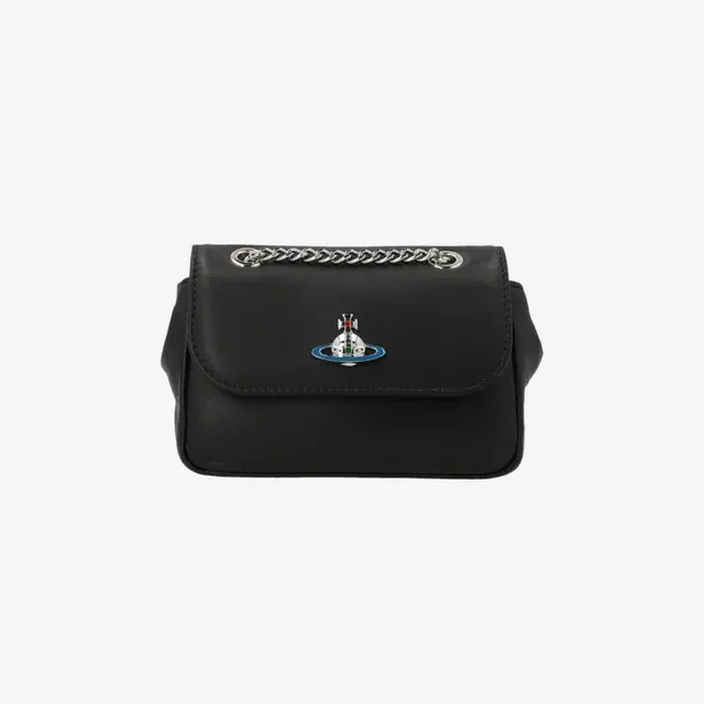 Vivienne Westwood Vivienne Westwood Nappa Leather Small Purse with Chain Black - view 2