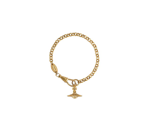 Vivienne Westwood Vivienne Westwood New Petite Orb In Distinct Three-Dimensional Orb Bracelet Gold - view 1