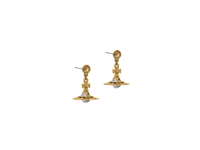 Vivienne Westwood Vivienne Westwood New Petite Orb Earrings Gold - view 2