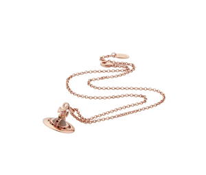 Buy Vivienne Westwood New Petite Orb Pendant In Orb Motif Brass-Crystal With Pink-Gold Color at Sasom – Authentic and Ready to Ship