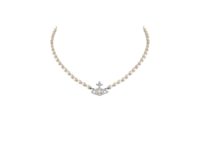 Vivienne Westwood Vivienne Westwood Olympia Pearl Necklace Platinum White - view 2