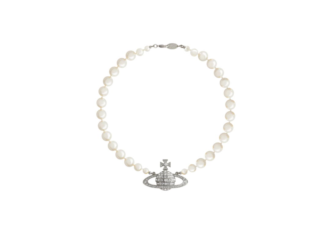 Vivienne Westwood Vivienne Westwood One Row Pearl Bas Relief Choker