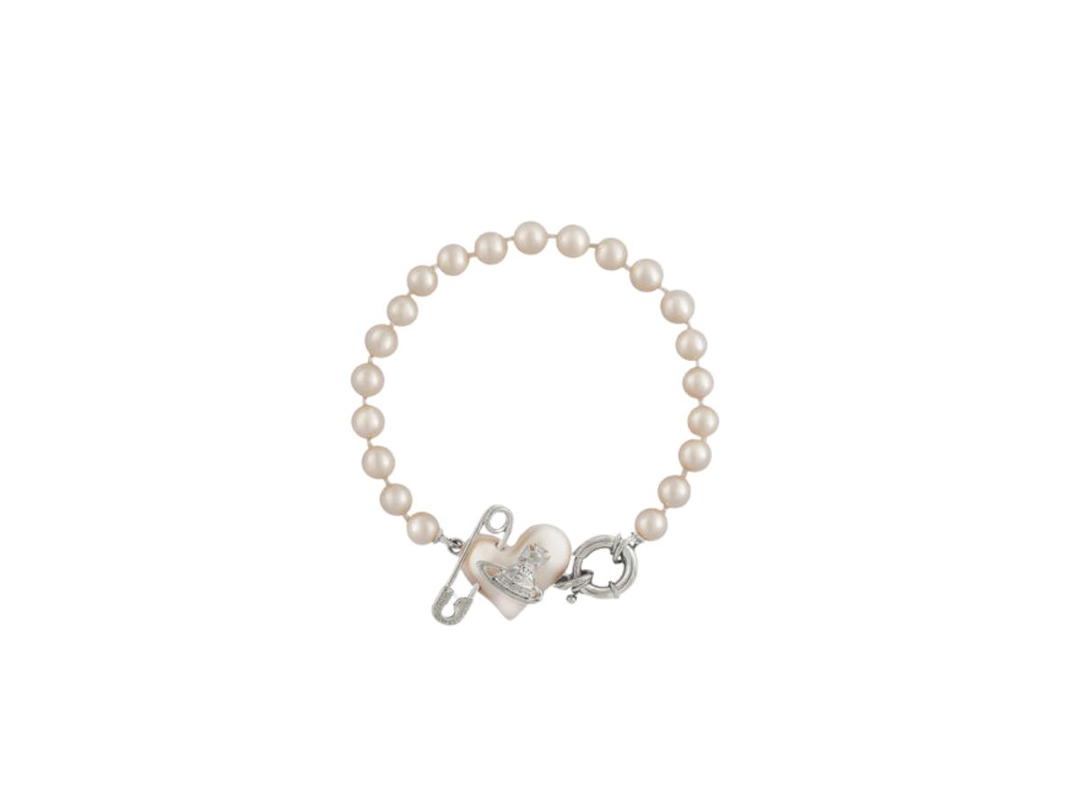 Vivienne Westwood Vivienne Westwood Orietta Pearl Bracelet Platinum-Creamrose Pearl